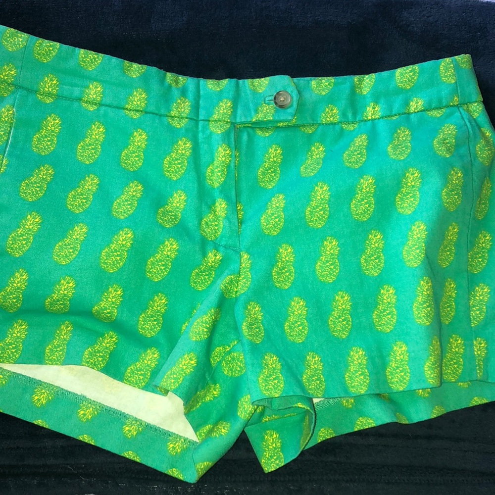 J crew pineapple shorts